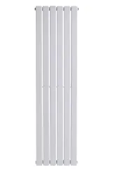 Вертикальний дизайнерський радіатор опалення ARTTIDESIGN Livorno II 6/1200/408/50 білий матовий Фото - 5